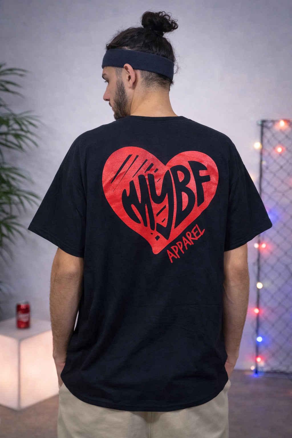 The Classic Boyfriend Short Sleeve T-shirt - Scribble Heart logo