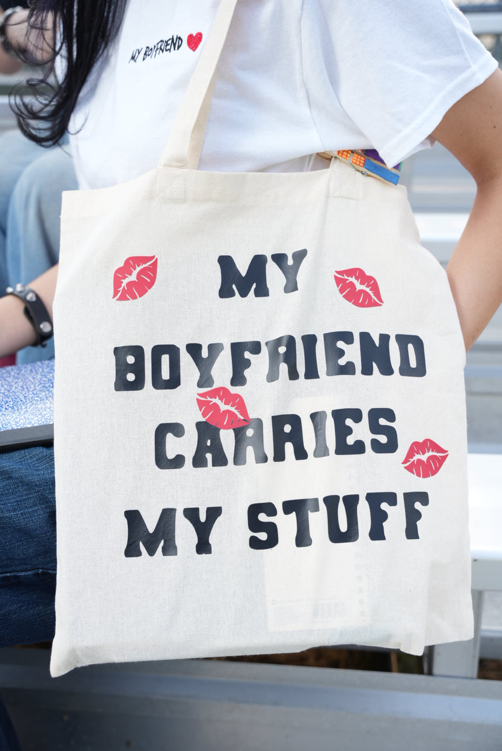 The “He Holds My Stuff” Tote (ONE SIDED)