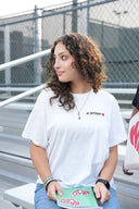 The Classic Boyfriend Short Sleeve T-shirt - Scribble Heart logo