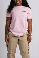 The Classic Boyfriend Short Sleeve T-shirt - Pink Blush