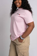 The Classic Boyfriend Short Sleeve T-shirt - Pink Blush