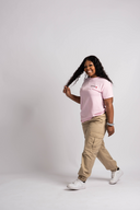 The Classic Boyfriend Short Sleeve T-shirt - Pink Blush